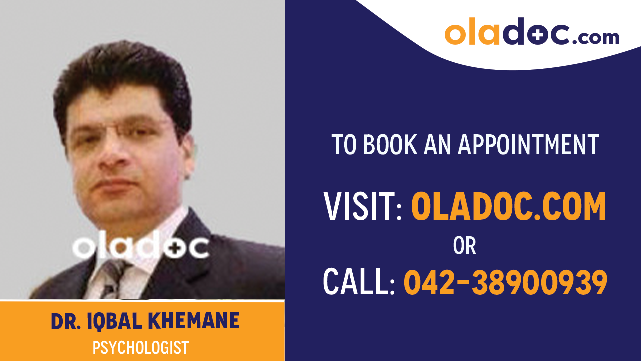 Book appointment with Dr. Iqbal Khemane-best Psychologist in Karachi